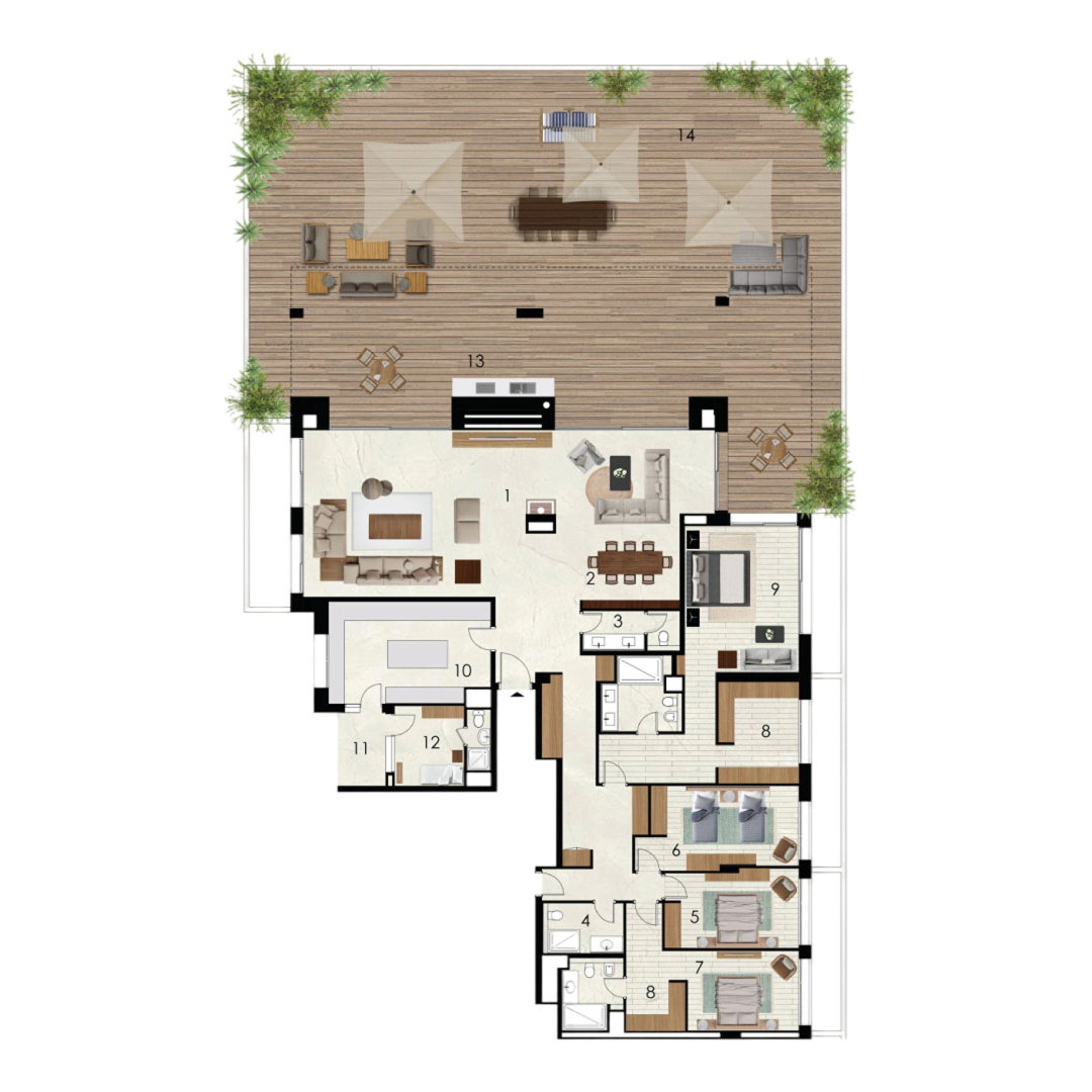 Plan Penthouse C